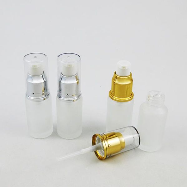 storage bottles & jars 20 x 20ml frost clear lotion pump cream glass bottle with gold silver aluminum 2/3oz container
storage bottles & jars 20 x 20ml frost clear lotion pump cream glass bottle with gold silver aluminum 2/3oz container