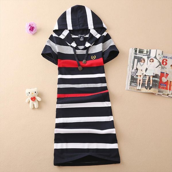 2xl 3xl embroidery casual hooded women camis dresses de festa t shirt femme summer clothing striped dress ete vestidos, White
2xl 3xl embroidery casual hooded women camis dresses de festa t shirt femme summer clothing striped dress ete vestidos, White