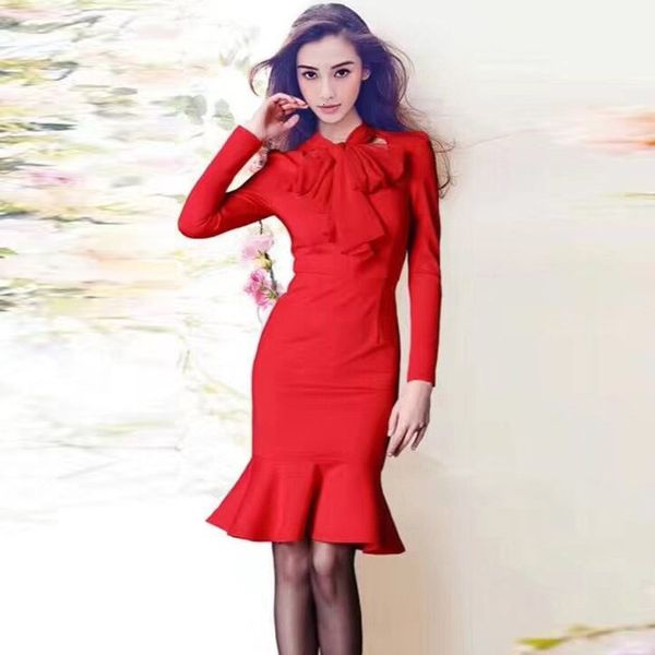 runway designer 2021 autumn new women's fashion work party mermaid vintage elegant chic pencil black red dress 2e8q, Black;gray
runway designer 2021 autumn new women's fashion work party mermaid vintage elegant chic pencil black red dress 2e8q, Black;gray