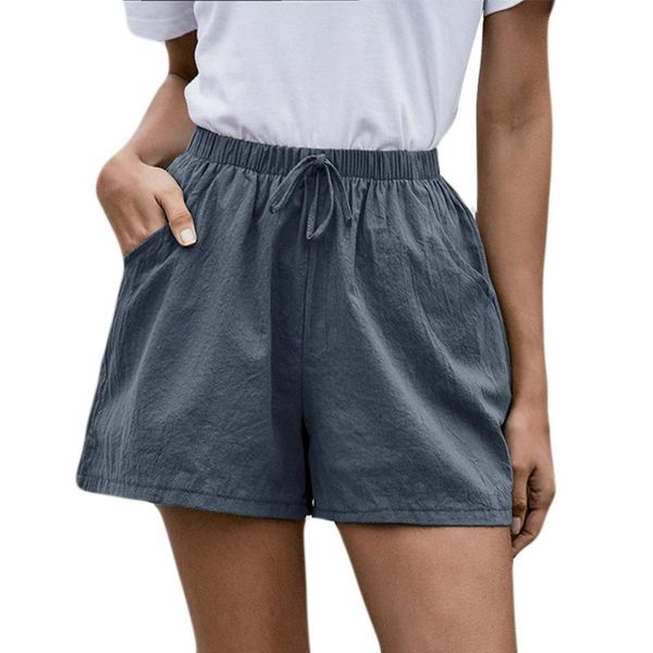 women's shorts women lace up solid high waist cotton and linen shorts casual spodenki damskie short femme, White;black
women's shorts women lace up solid high waist cotton and linen shorts casual spodenki damskie short femme, White;black