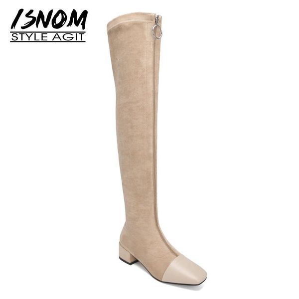 boots isnom over the knee women leather boot woman square toe thick heels shoes female zip stitching ladies spring 2021, Black
boots isnom over the knee women leather boot woman square toe thick heels shoes female zip stitching ladies spring 2021, Black