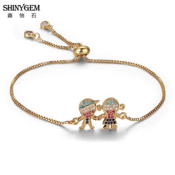 charm bracelets shinygem cute boy&girl bracelet rhinestone 3 color box chain adjustable for women fashion jewelry 2021, Golden;silver
charm bracelets shinygem cute boy&girl bracelet rhinestone 3 color box chain adjustable for women fashion jewelry 2021, Golden;silver