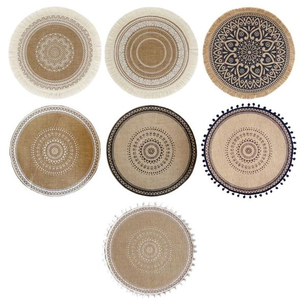 mats & pads x7ab creative mandala round placemat boho woven macrame fringe tassels table mat heat resistant cup plate dish for
mats & pads x7ab creative mandala round placemat boho woven macrame fringe tassels table mat heat resistant cup plate dish for