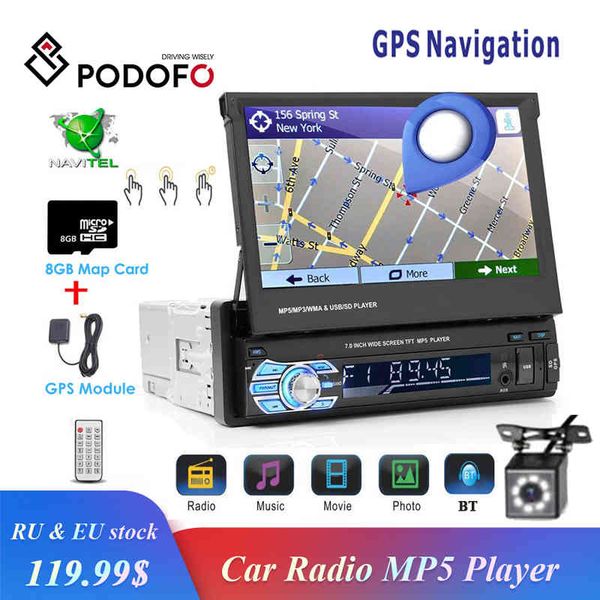 podofo 1din car stereo radio gps navigation 7" hd retractable screen mp5 player bt autoradio mirror link radios tape recorder
podofo 1din car stereo radio gps navigation 7" hd retractable screen mp5 player bt autoradio mirror link radios tape recorder