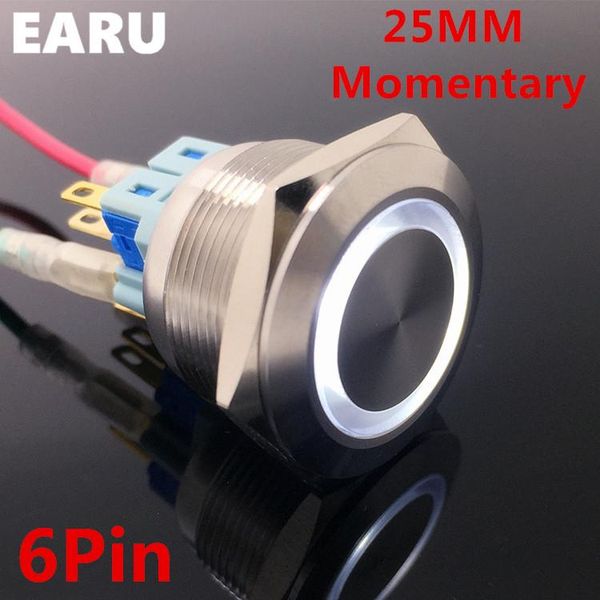 smart home control 6pin 25mm metal stainless steel waterproof momentary doorebll bell horn led push button switch car auto engine start pc p
smart home control 6pin 25mm metal stainless steel waterproof momentary doorebll bell horn led push button switch car auto engine start pc p