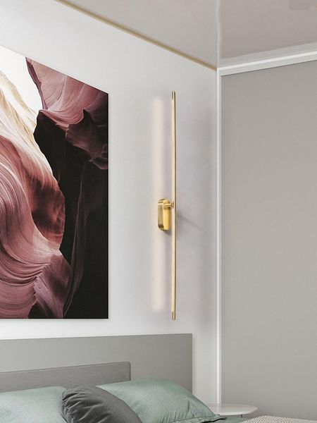 wall lamp all copper light luxury minimalist bedroom bedside post modern living room background long aisle
wall lamp all copper light luxury minimalist bedroom bedside post modern living room background long aisle