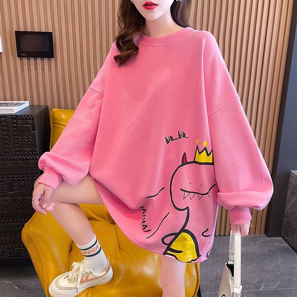 women's sweater thin loose 2021 autumn korean version cartoon printed women's round neck long sleeve et fashion, Black
women's sweater thin loose 2021 autumn korean version cartoon printed women's round neck long sleeve et fashion, Black