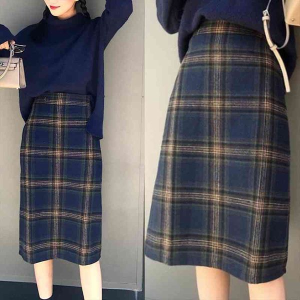 korean fashion casual women autumn winter vintage blue gray plaid high waist warm faux woolen a-line skirt plus size s-2xl, Black
korean fashion casual women autumn winter vintage blue gray plaid high waist warm faux woolen a-line skirt plus size s-2xl, Black