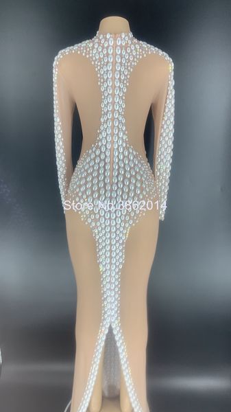 new shining pearls silver rhinestones transparent long dress women birthday celebrate party dress bar singer stage dance costume, Black;red
new shining pearls silver rhinestones transparent long dress women birthday celebrate party dress bar singer stage dance costume, Black;red