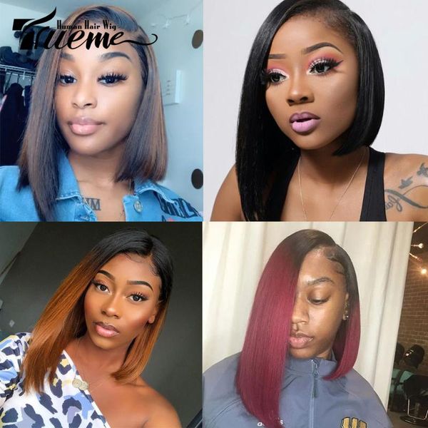 lace wigs trueme l part with front wig for black women brazilian remy straight human hair ombre short fashion, Black;brown
lace wigs trueme l part with front wig for black women brazilian remy straight human hair ombre short fashion, Black;brown