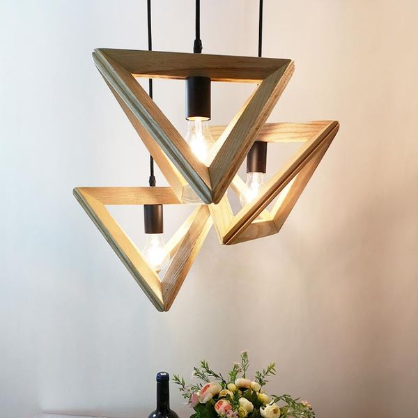 modern triangle wood pendant lights dia 32 36cm geometry shape droplights for restaurant cafe dining room hanglamp light fixture
modern triangle wood pendant lights dia 32 36cm geometry shape droplights for restaurant cafe dining room hanglamp light fixture