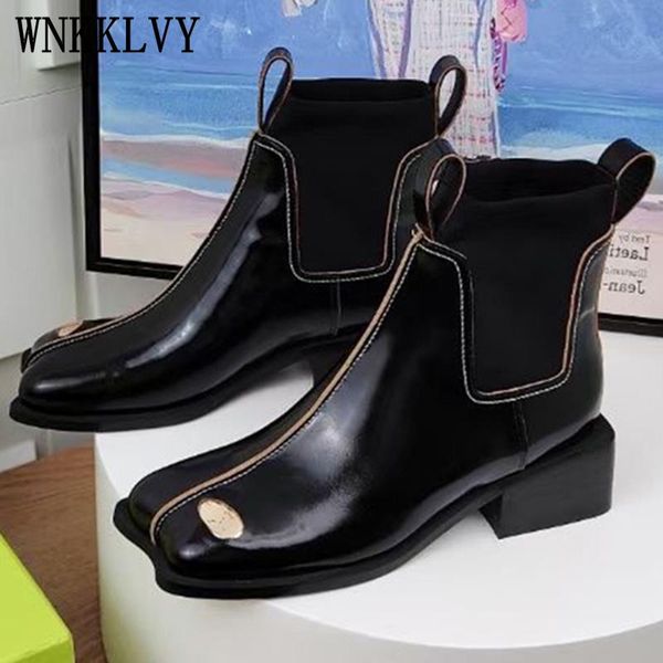 boots 2021 autumn leather ankle women's british style square toe thick heeled are thin and versatile fashion, Black
boots 2021 autumn leather ankle women's british style square toe thick heeled are thin and versatile fashion, Black
