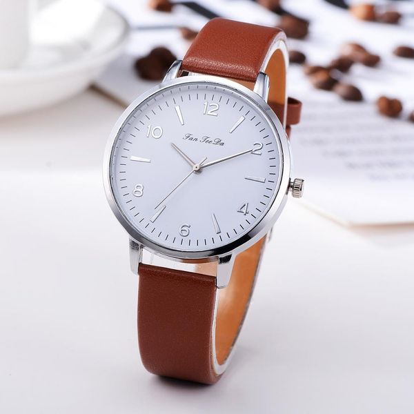 leather strap female watches analog wristwatches round minimalist quartz white gift, Slivery;brown
leather strap female watches analog wristwatches round minimalist quartz white gift, Slivery;brown