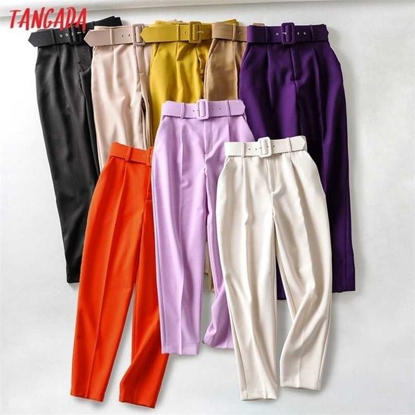 tangada black suit pants woman high waist sashes pockets office ladies fashion middle aged pink yellow 6a22 211013, Black;white
tangada black suit pants woman high waist sashes pockets office ladies fashion middle aged pink yellow 6a22 211013, Black;white