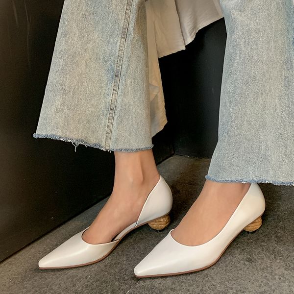 womens genuine leather slip-on pumps pointed toe elegant ladies low heel comfortable slim dress summer sandals heels shoes sale, Black
womens genuine leather slip-on pumps pointed toe elegant ladies low heel comfortable slim dress summer sandals heels shoes sale, Black