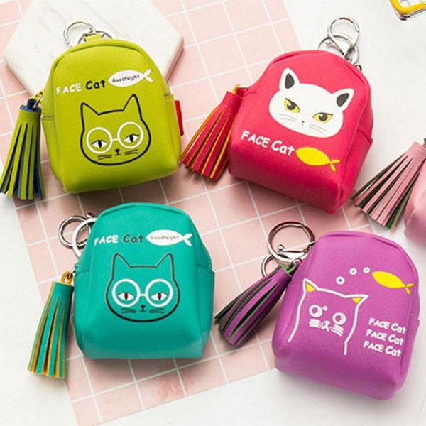 coin purses xydyy fashion satchel style women pu leather zipper keychain schoolbag cats prints female key wallet bag, Red;black
coin purses xydyy fashion satchel style women pu leather zipper keychain schoolbag cats prints female key wallet bag, Red;black