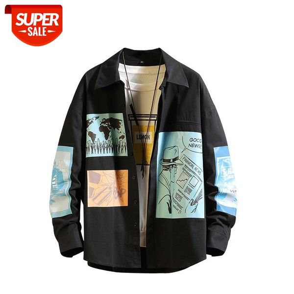 men's casual button-down shirt jacket 100% cotton thickening type long sleeve shirt om print #1y2k, White;black
men's casual button-down shirt jacket 100% cotton thickening type long sleeve shirt om print #1y2k, White;black