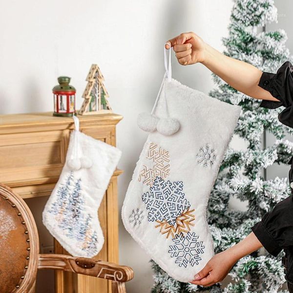 christmas decorations snowflakes embroidered white plush stockings hanging tree loops socks with fireplace xmas bag gifts c z8s4
christmas decorations snowflakes embroidered white plush stockings hanging tree loops socks with fireplace xmas bag gifts c z8s4