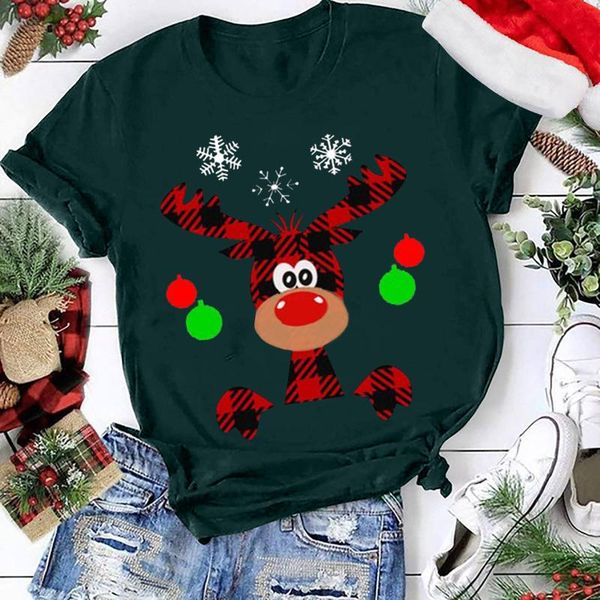 women's t-shirt 3# christmas printing t-shirts casual short sleeve o-neck summer cotton kawaii women clothing, White
women's t-shirt 3# christmas printing t-shirts casual short sleeve o-neck summer cotton kawaii women clothing, White