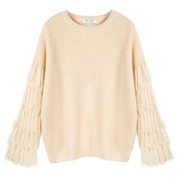 women's sweaters women tassel decorated sweater long sleeve crew neck pullover knitwear fringe sleeves round swea, White;black
women's sweaters women tassel decorated sweater long sleeve crew neck pullover knitwear fringe sleeves round swea, White;black