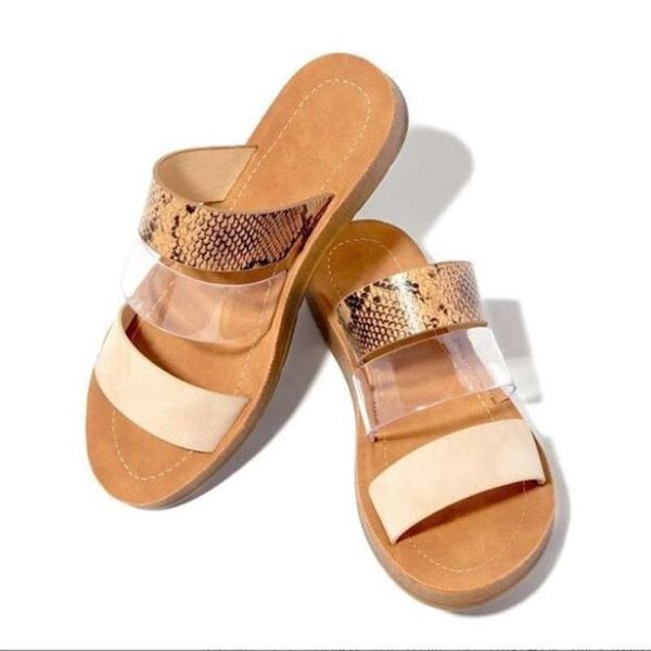 sandals 2021 summer plus size women's snake pattern transparent flat-bottomed lightweight non-slip slippers, Black
sandals 2021 summer plus size women's snake pattern transparent flat-bottomed lightweight non-slip slippers, Black