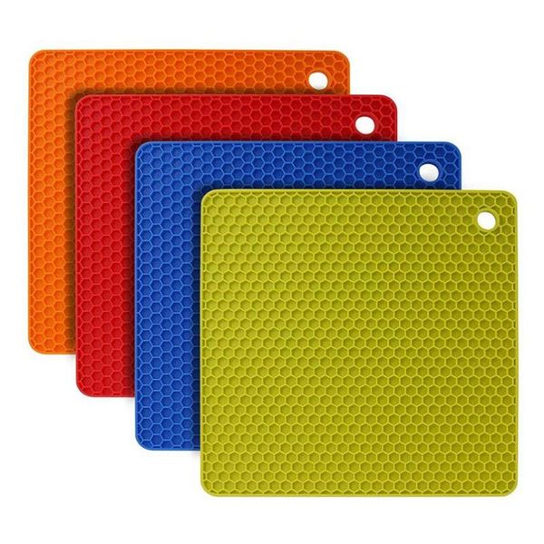 mats & pads 4 pcs pot coasters silicone holder dishwasher non-slip and heat-resistant, honeycomb pattern
mats & pads 4 pcs pot coasters silicone holder dishwasher non-slip and heat-resistant, honeycomb pattern
