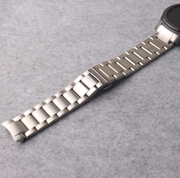 watch bands watchbands 22mm man women stainless steel watchband solid link curved end for gear s3 wrist straps belt silver clasp, Black;brown
watch bands watchbands 22mm man women stainless steel watchband solid link curved end for gear s3 wrist straps belt silver clasp, Black;brown
