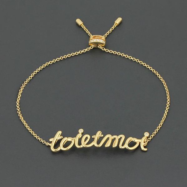 link, chain letter ladies bracelet fashion gold color sweet simple english bracelets zk40, Black
link, chain letter ladies bracelet fashion gold color sweet simple english bracelets zk40, Black