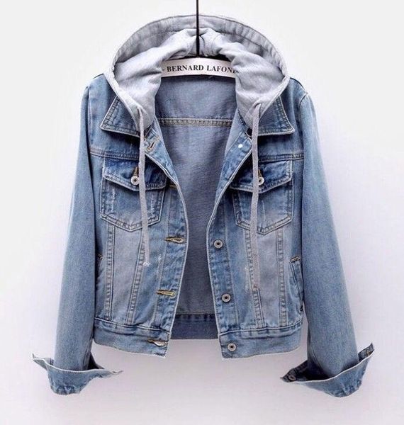 women's jackets cultivate one's morality show thin hooded long-sleeved short jean jacket female tank coat students, Black;brown
women's jackets cultivate one's morality show thin hooded long-sleeved short jean jacket female tank coat students, Black;brown