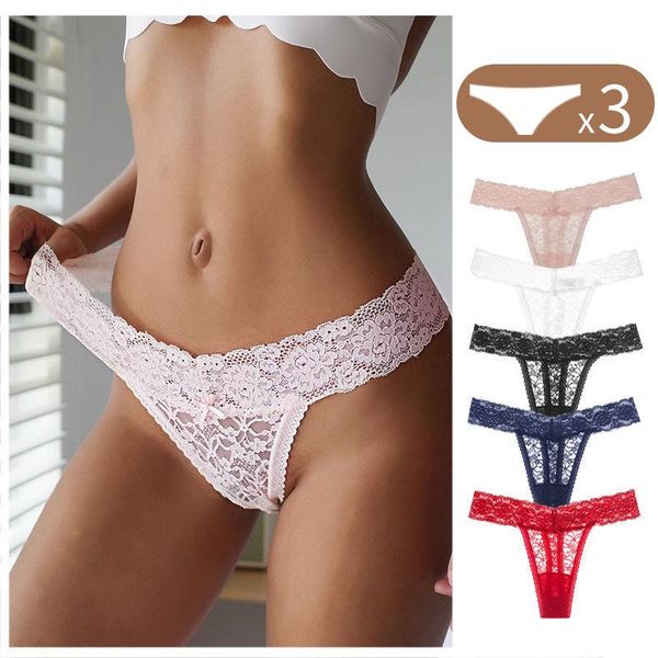 women's panties 3 pcs lace for woman underwear thong breathable soft female briefs panty underpants, Black;pink
women's panties 3 pcs lace for woman underwear thong breathable soft female briefs panty underpants, Black;pink