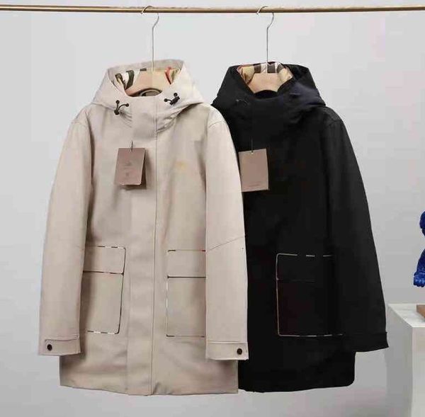 men's down & parkas casual long down jacket embroidery fashion designer brand thick windproof and waterproof white duck jvij, Black
men's down & parkas casual long down jacket embroidery fashion designer brand thick windproof and waterproof white duck jvij, Black