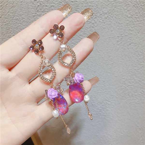 dangle & chandelier korean fashion asymmetric heart crystal long rhinestone drop earrings for women elegant lace bowknot brincos jewelry, Silver
dangle & chandelier korean fashion asymmetric heart crystal long rhinestone drop earrings for women elegant lace bowknot brincos jewelry, Silver