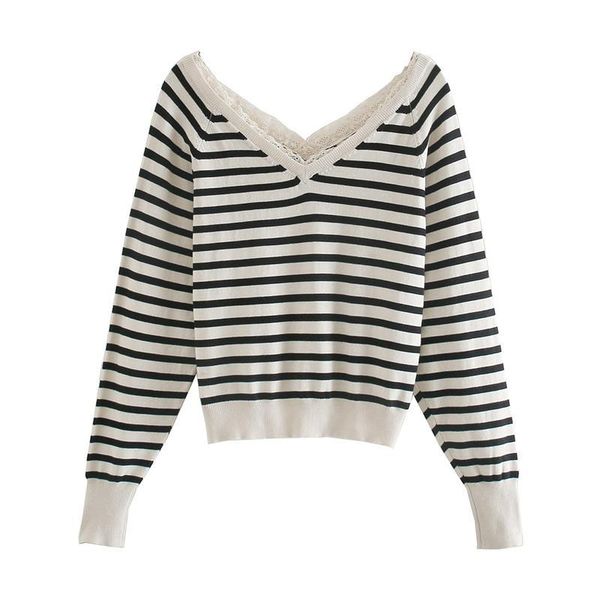 women's sweaters embroidery stitching sweater vintage v-neck long sleeve female outerwear streetwear women 2021 fashion lace stitched, White;black
women's sweaters embroidery stitching sweater vintage v-neck long sleeve female outerwear streetwear women 2021 fashion lace stitched, White;black