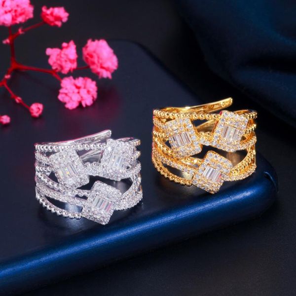 wedding rings threegraces sparkling cubic zirconia white gold color adjustable big wide geometric open for women jewelry rg155, Slivery;golden
wedding rings threegraces sparkling cubic zirconia white gold color adjustable big wide geometric open for women jewelry rg155, Slivery;golden