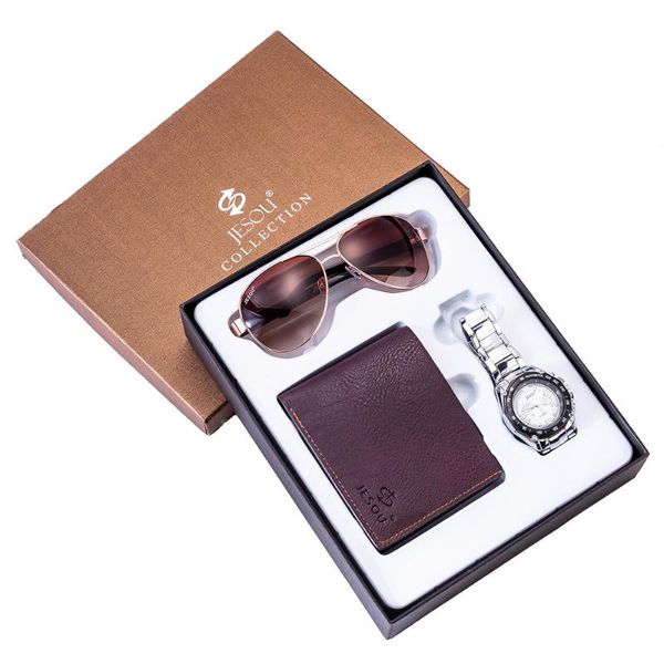 wristwatches men's gift set beautifully packaged watch+wallet sunglasses foreign trade cool creative combination watch luxury, Slivery;brown
wristwatches men's gift set beautifully packaged watch+wallet sunglasses foreign trade cool creative combination watch luxury, Slivery;brown