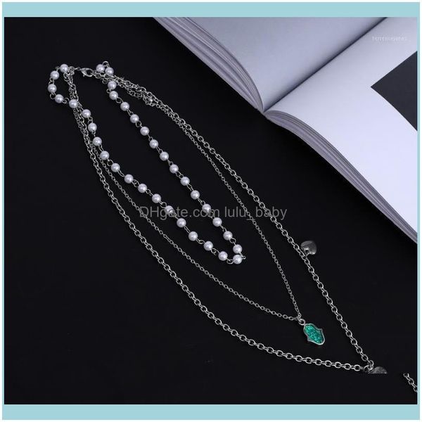 chains necklaces & pendants jewelrychains vintage multi-layer crystal pendant necklace woman heart set chain palm choker1 drop delivery 2021, Silver
chains necklaces & pendants jewelrychains vintage multi-layer crystal pendant necklace woman heart set chain palm choker1 drop delivery 2021, Silver