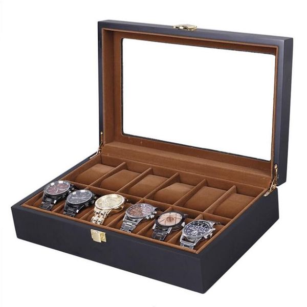 watch boxes & cases box 6/10/12 grids black matte spray paint case organizer for men women jewelry display, Black;blue
watch boxes & cases box 6/10/12 grids black matte spray paint case organizer for men women jewelry display, Black;blue