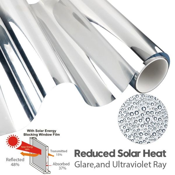 window stickers silver mirror sun heat uv protection reflective thermal tesistant control insulation pet building film
window stickers silver mirror sun heat uv protection reflective thermal tesistant control insulation pet building film