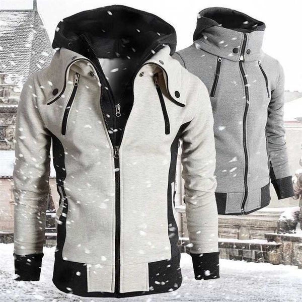 brand spring men's hoodies winter man fleece hooded sweatshirts fashion stitching male casual clothing sportswear outwear 211103, Black;brown
brand spring men's hoodies winter man fleece hooded sweatshirts fashion stitching male casual clothing sportswear outwear 211103, Black;brown