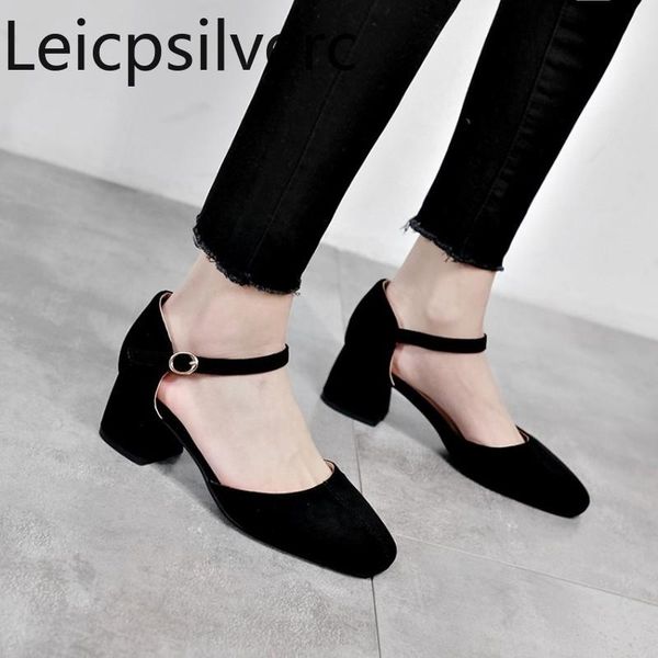 dress shoes pumps spring and autumn style flock square head shallow mouth buckle thick heel mid women's shoe plus size 31-43, Black
dress shoes pumps spring and autumn style flock square head shallow mouth buckle thick heel mid women's shoe plus size 31-43, Black