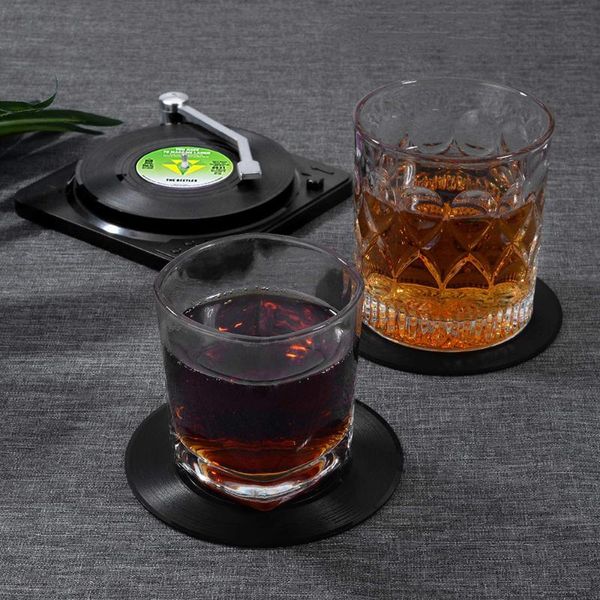 mats & pads 6pcs/set funny cd cup colorful retro record disk coasters for drinks with gift box bar home office 2021
mats & pads 6pcs/set funny cd cup colorful retro record disk coasters for drinks with gift box bar home office 2021