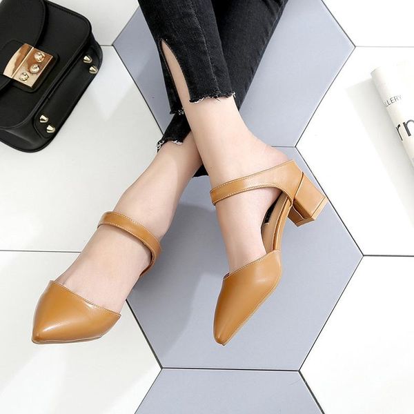 slippers women's elegant mules woman casual ladies block heels leather sandals fashion female pointed toe shoes women footwear, Black
slippers women's elegant mules woman casual ladies block heels leather sandals fashion female pointed toe shoes women footwear, Black