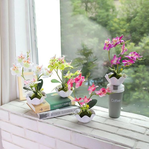 decorative flowers & wreaths 1pc artificial flower butterfly orchid lifelike bonsai fake phalaenopsis creative garden home party decoration
decorative flowers & wreaths 1pc artificial flower butterfly orchid lifelike bonsai fake phalaenopsis creative garden home party decoration