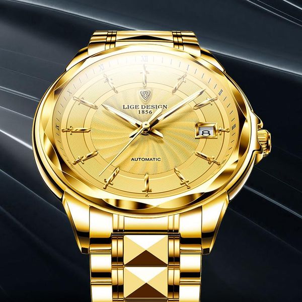 wristwatches lige men automatic mechanical watches business tungsten steel waterproof wristwatch fashion clock reloj hombre, Slivery;brown
wristwatches lige men automatic mechanical watches business tungsten steel waterproof wristwatch fashion clock reloj hombre, Slivery;brown