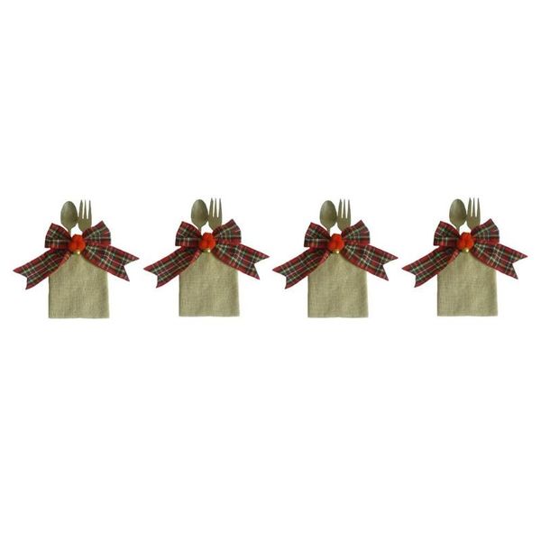 christmas decorations 4pcs cutlery pocket bags linen tableware burlap bag with bowknot spoon holder for dining table vintage wed
christmas decorations 4pcs cutlery pocket bags linen tableware burlap bag with bowknot spoon holder for dining table vintage wed
