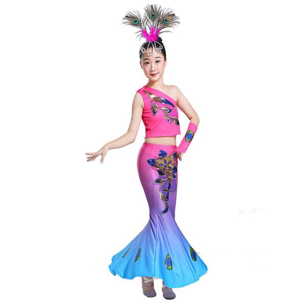 songyueixia childrens chinese nation clothes new style childrens childrens national 61 dai peacock performance clothes, Black;red
songyueixia childrens chinese nation clothes new style childrens childrens national 61 dai peacock performance clothes, Black;red