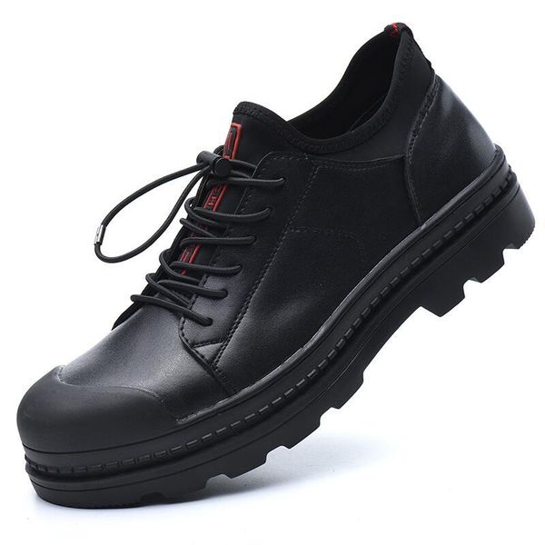 boots men's casual big size steel toe cover work safety shoes genuine leather worker shoe platform security protect, Black
boots men's casual big size steel toe cover work safety shoes genuine leather worker shoe platform security protect, Black