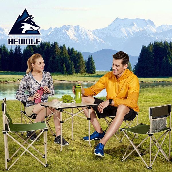 hewolf outdoor folding table and chair 5-piece set aluminum alloy fishing portable storage chair camping table set
hewolf outdoor folding table and chair 5-piece set aluminum alloy fishing portable storage chair camping table set