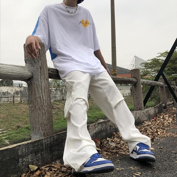 men's pants high street vibe style ins fashion brand pendant hiphop zipper overalls trousers, Black
men's pants high street vibe style ins fashion brand pendant hiphop zipper overalls trousers, Black