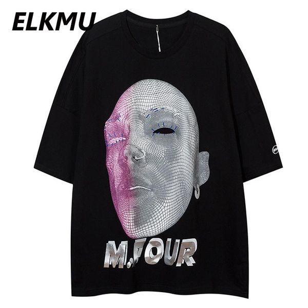 men's t-shirts elkmu streetwear reflective 3d portrait print tshirt men summer short sleeve t shirt oversize tees male hm263, White;black
men's t-shirts elkmu streetwear reflective 3d portrait print tshirt men summer short sleeve t shirt oversize tees male hm263, White;black